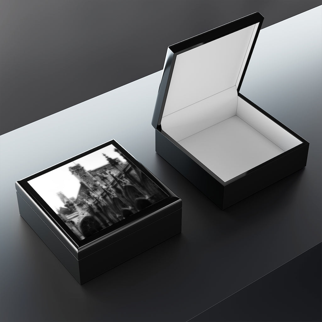 vintage Travel Gothic Arches Jewelry Box