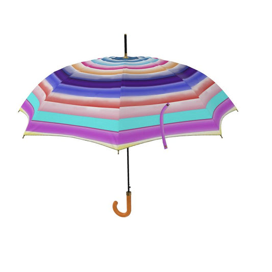 Cotton Candy Stripes Umbrella