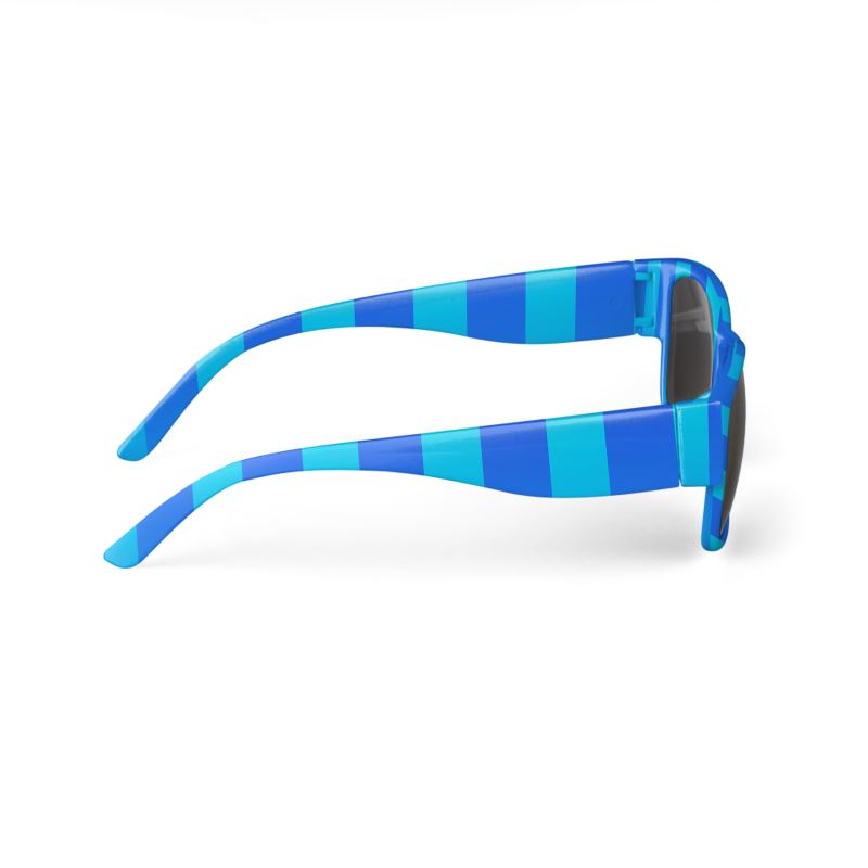 Soft Blend Blue Stripe Sunglasses