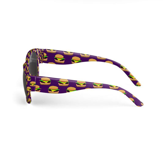 Cheeseburger Pattern Sunglasses