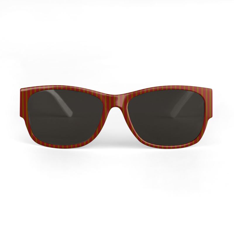 Coffee stripes on Red Sunglasses