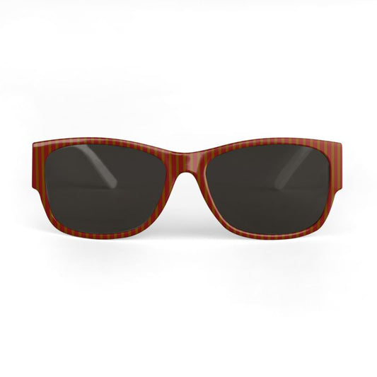 Coffee stripes on Red Sunglasses