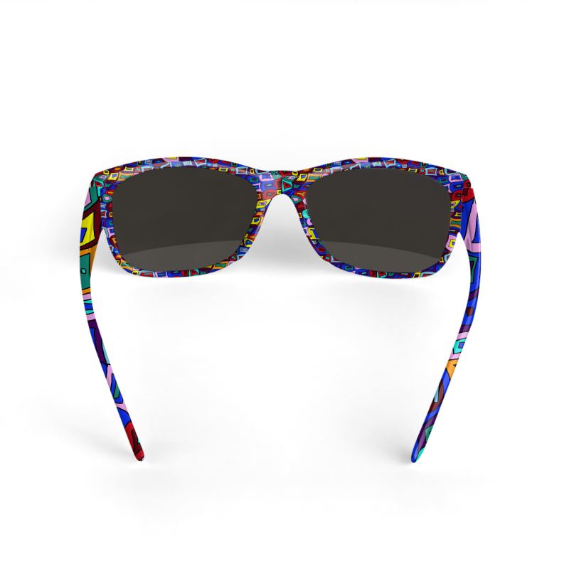 Wavy Square Pattern Sunglasses