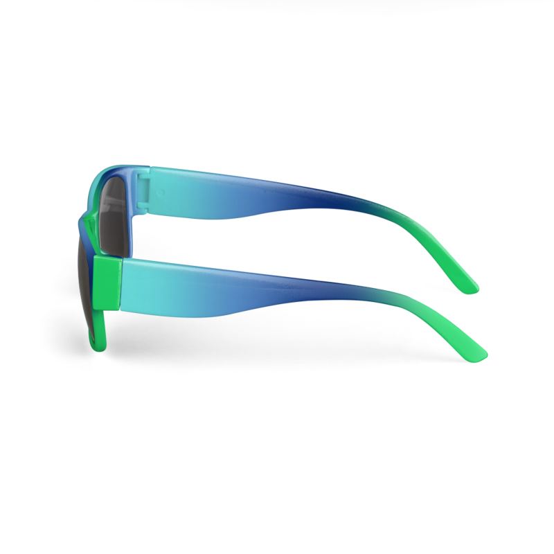 Green and Navy Gradient Sunglasses