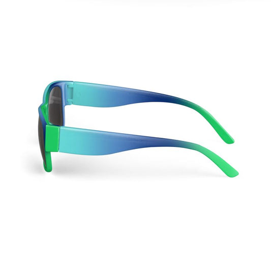 Green and Navy Gradient Sunglasses