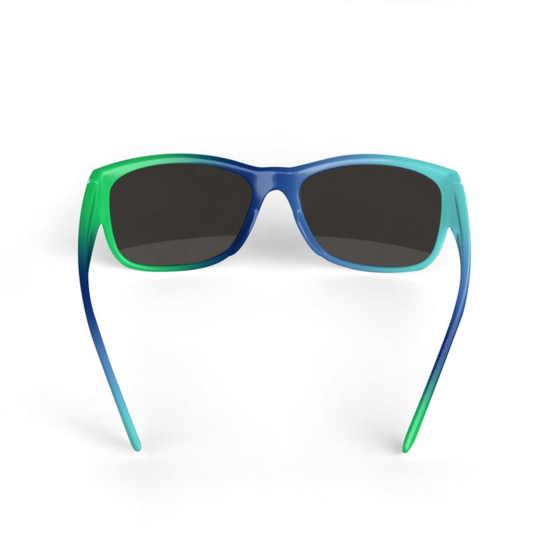 Green and Navy Gradient Sunglasses