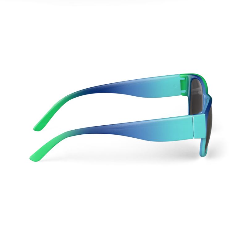 Green and Navy Gradient Sunglasses