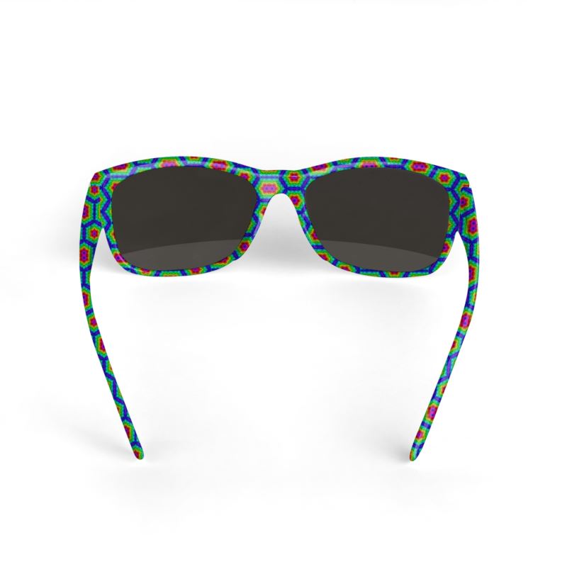 Colorful Hexagons Sunglasses