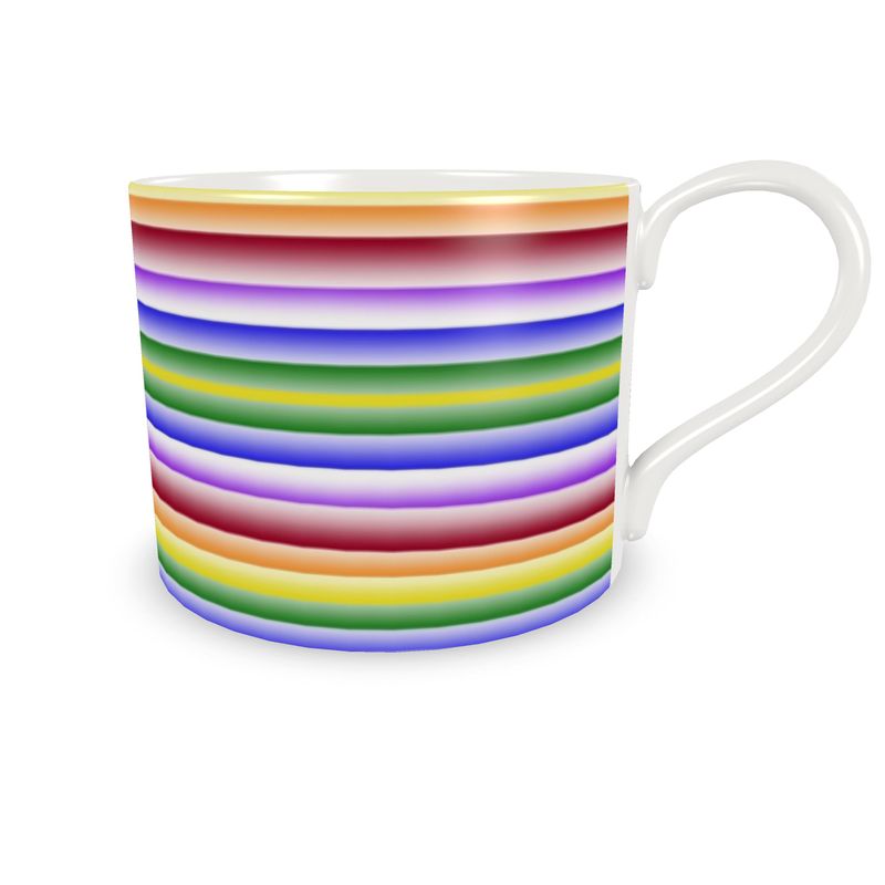 Wishing For Blue and Rainbow Cup and Saucer