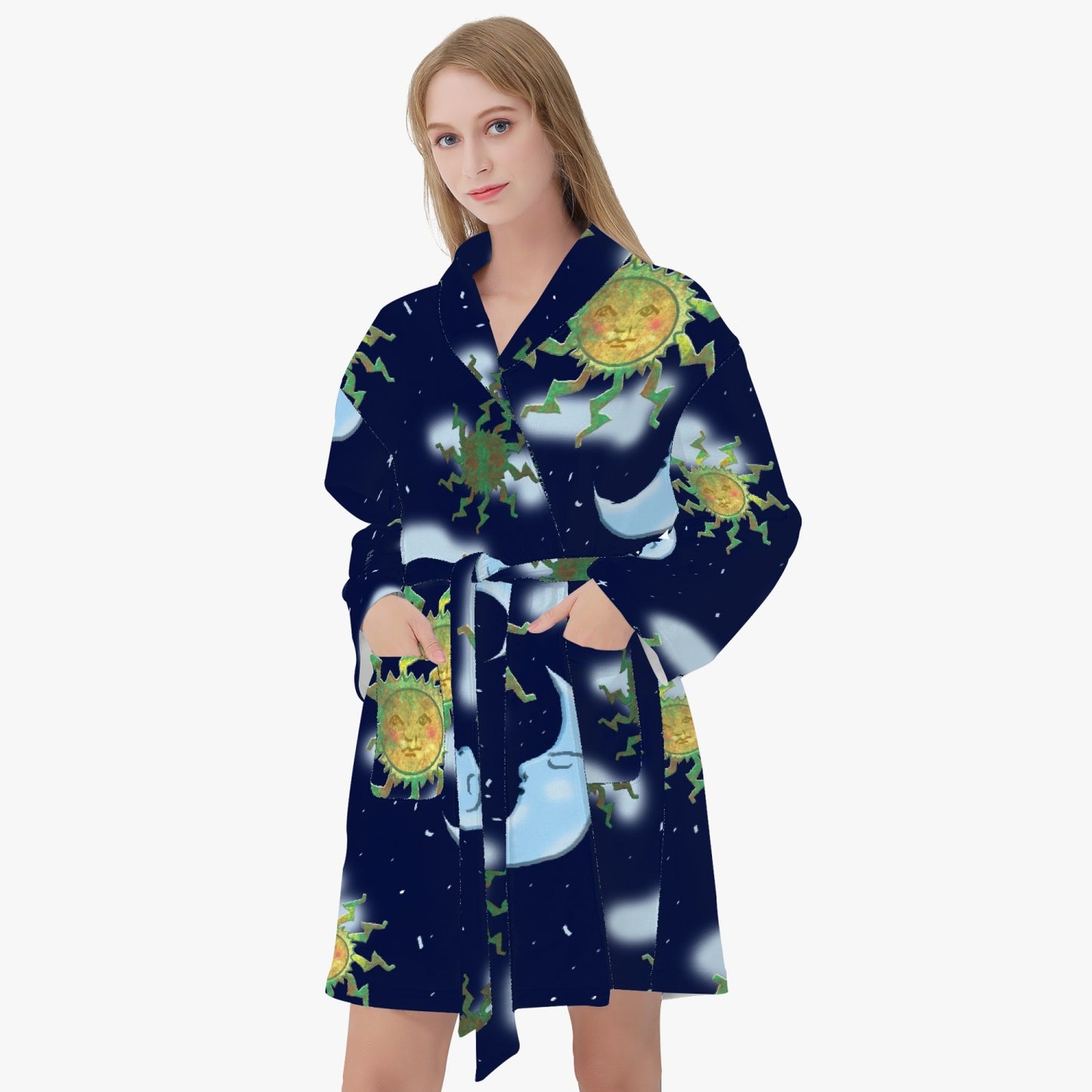 Antique Sun Women's Loose-fitting Bathrobe