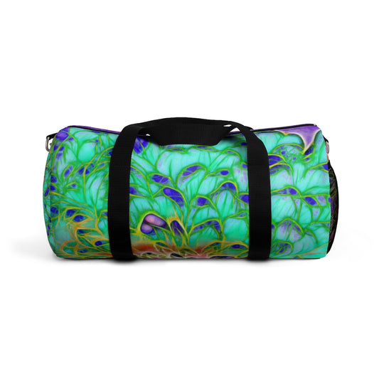 Abstract Peacock Chrysanthemum Duffel Bag