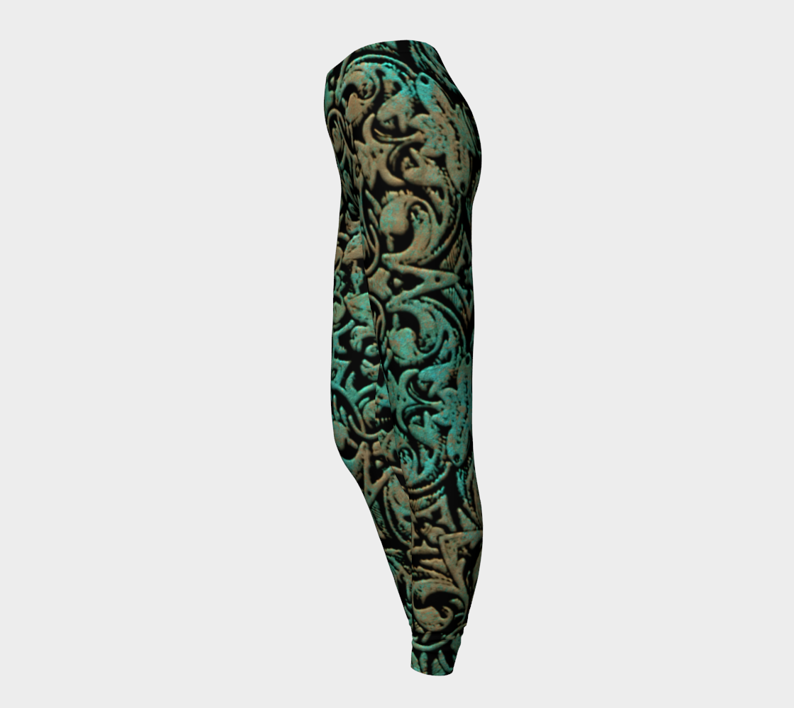 Vintage Copper Patina Leggings