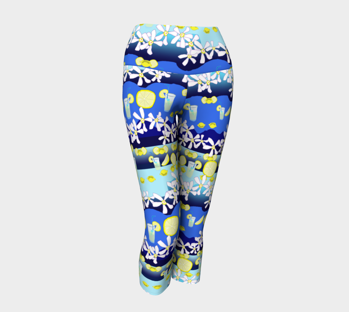 Lemonade Pattern Yoga Capris