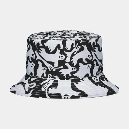 Ghosts Pattern Bucket Hat
