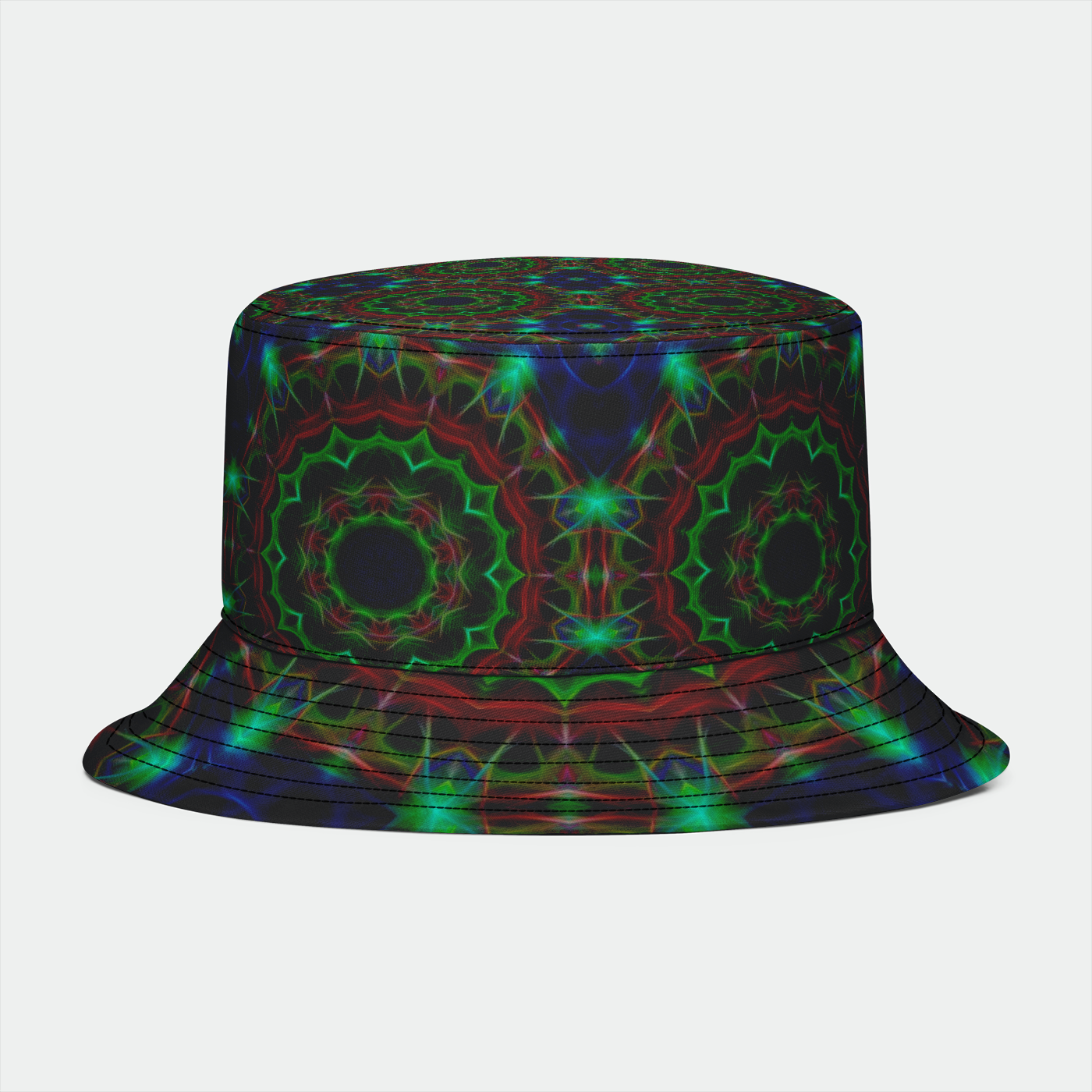 Lotus Kaleidoscope in Blue Bucket Hat