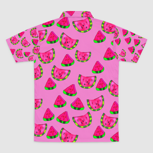 Watermelon Pattern Mens Polo Shirt