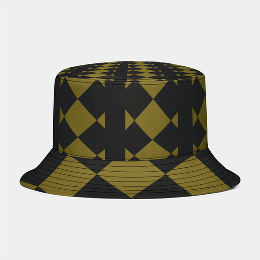 Checkered Brown Plaid Bucket Hat