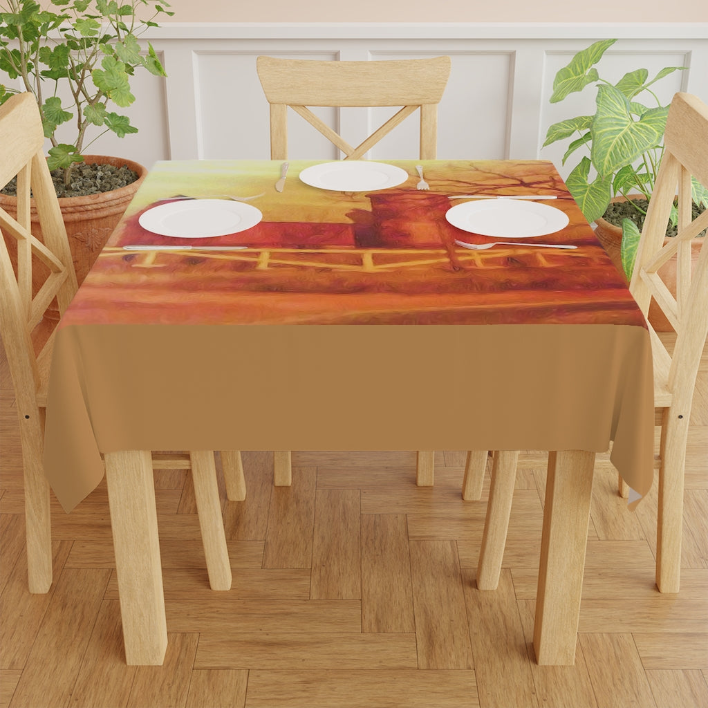 Barn Painting Table Cloth