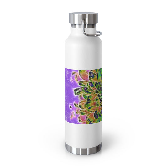 Peacock Chrysanthemum 22oz Vacuum Insulated Bottle