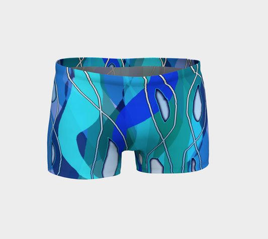 Wavy Blue Shorts