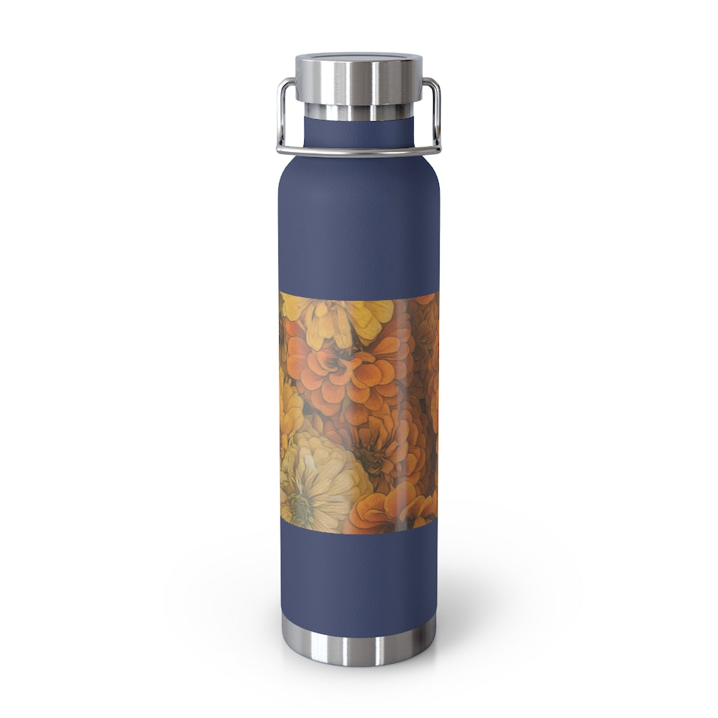 Yellow Zinnias 22oz Vacuum Insulated Bottle