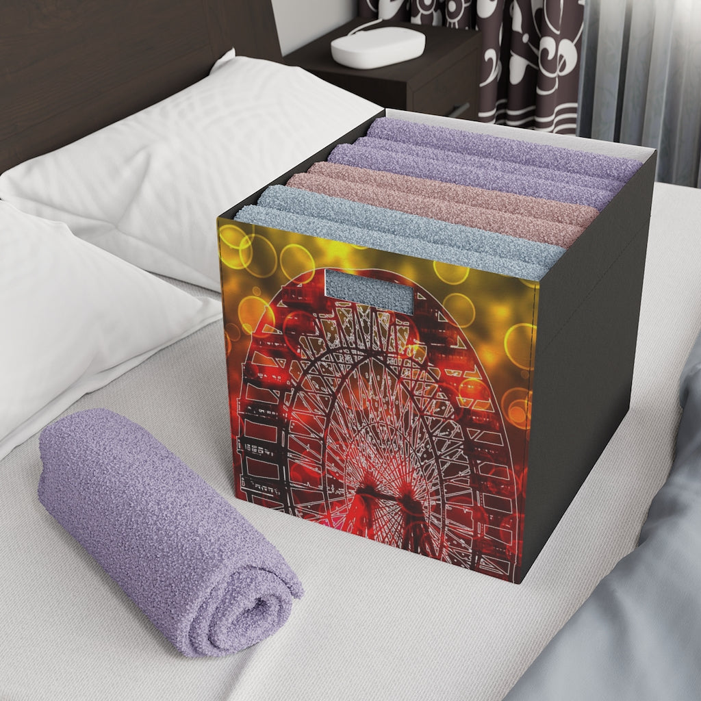 Bokeh Light Ferris Wheel Felt Storage Box