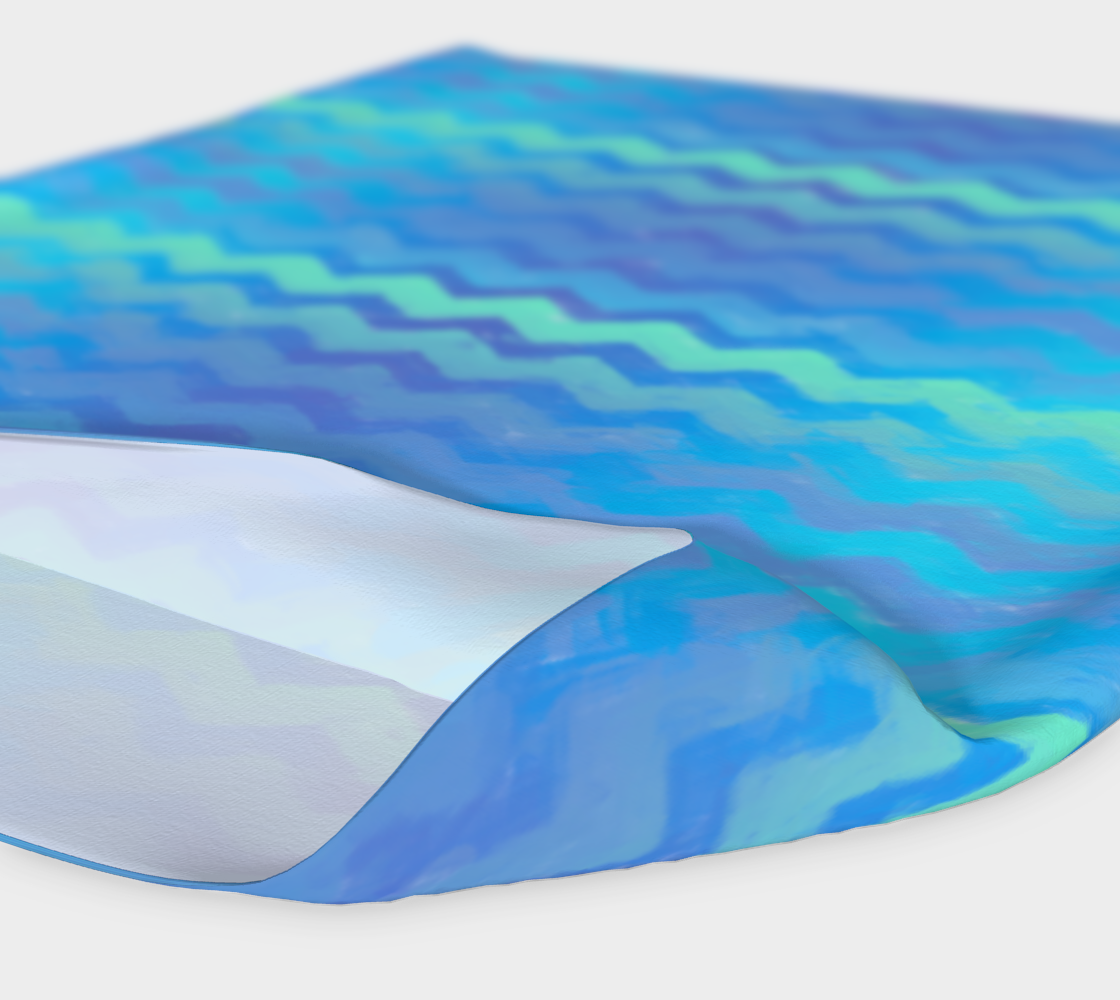 Blue Green Mermaid Stripes Headband