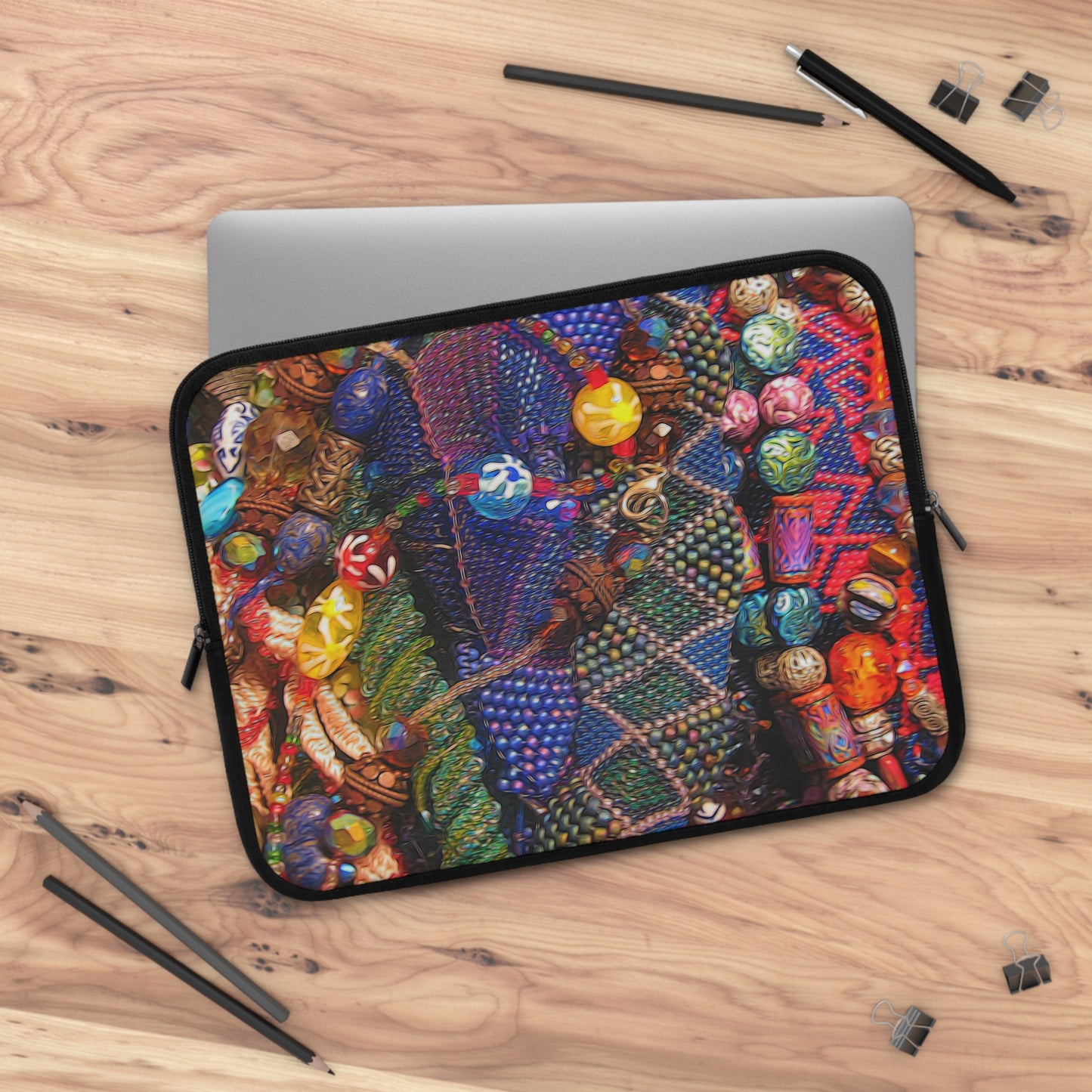 Beaded Jewelry Still Life Laptop Sleeve