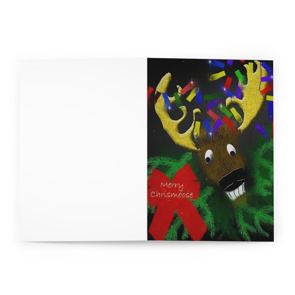 Merry Chrismoose Greeting Cards (5 Pack)
