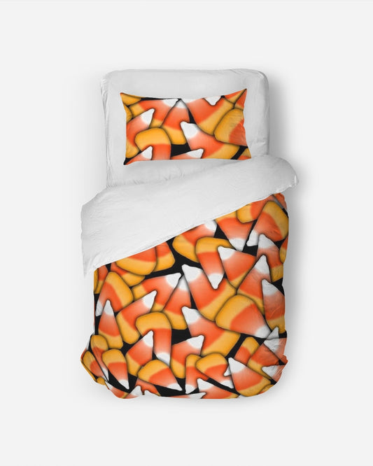 Candy Corn Pattern Twin Duvet Cover Set