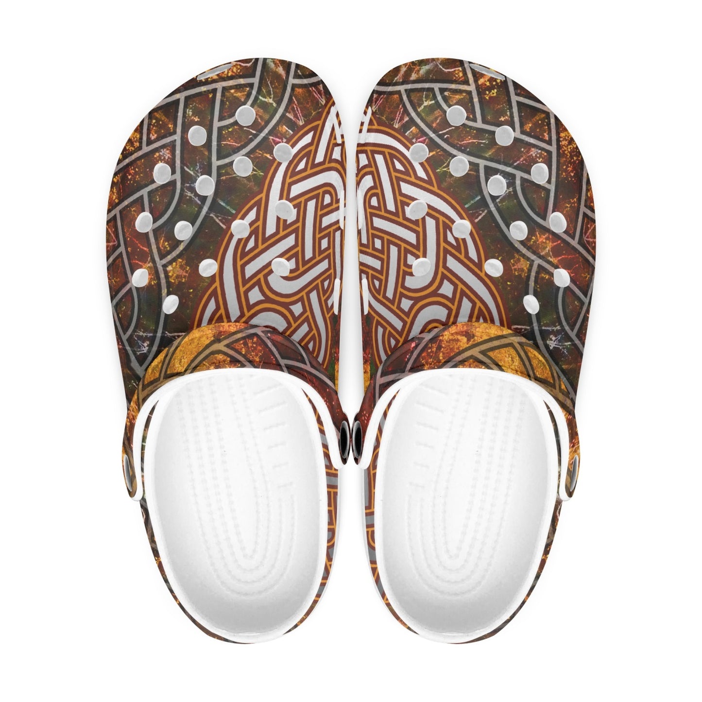 Fall Celtic Knot 413. All Over Printed Clogs