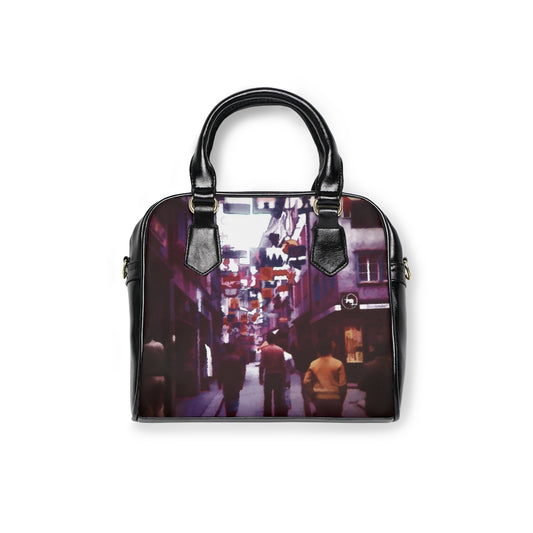 Vintage City Market Shoulder Handbag