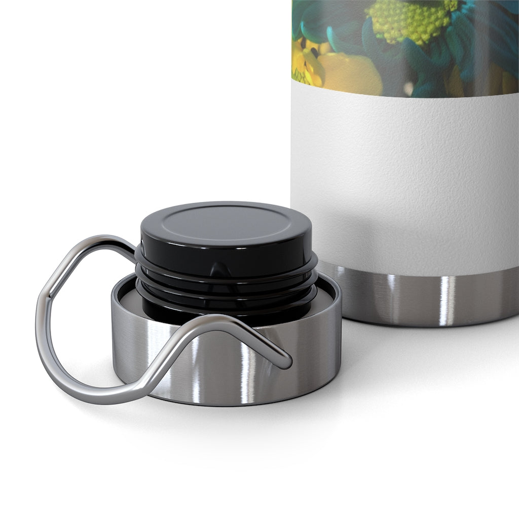 Raw Flowers 4 22oz Vacuum Insulated Bottle