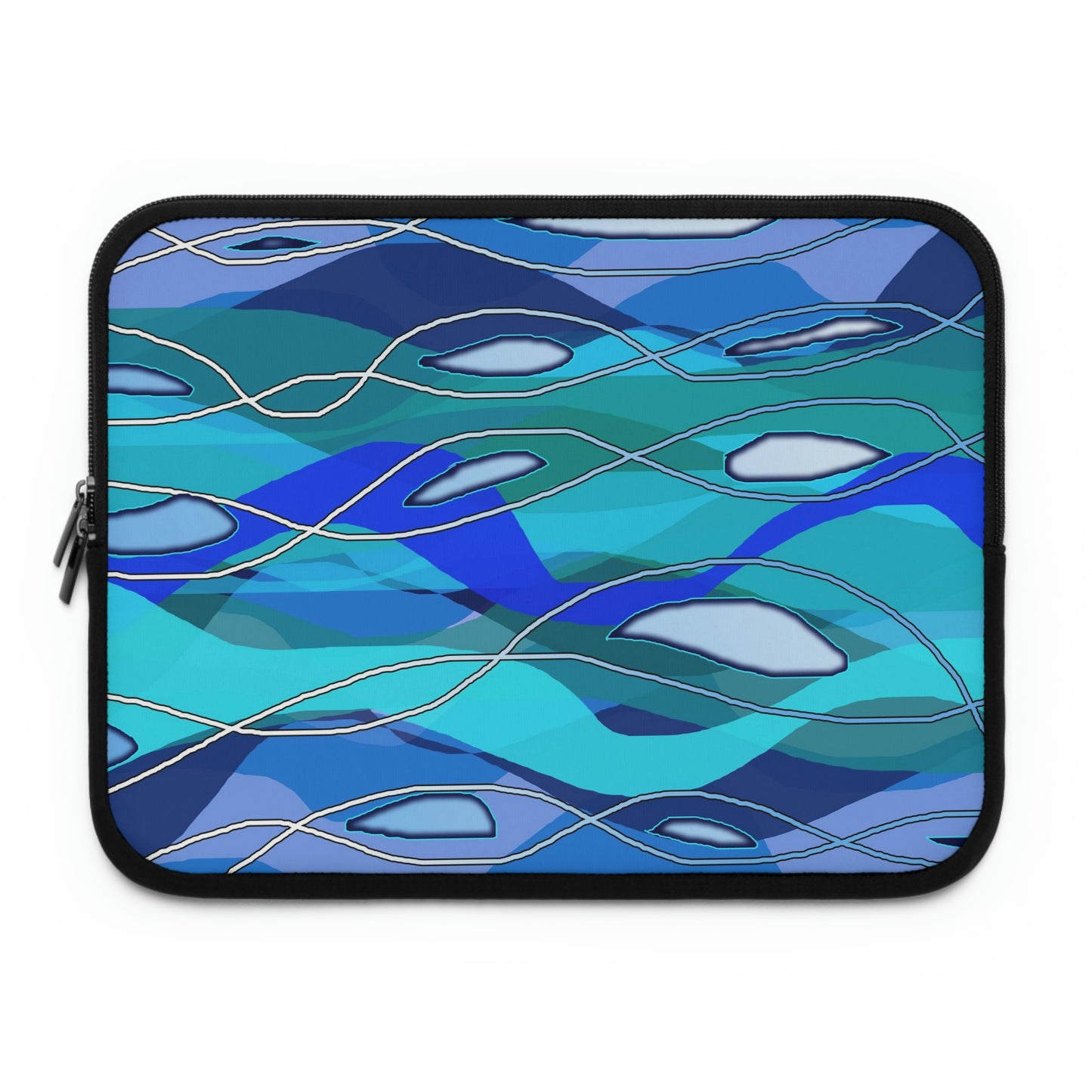 Wavy Blue Laptop Sleeve