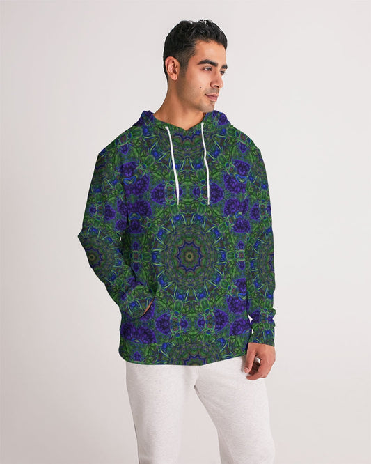 blue Green Ribbon Kaleidoscope Men's Hoodie