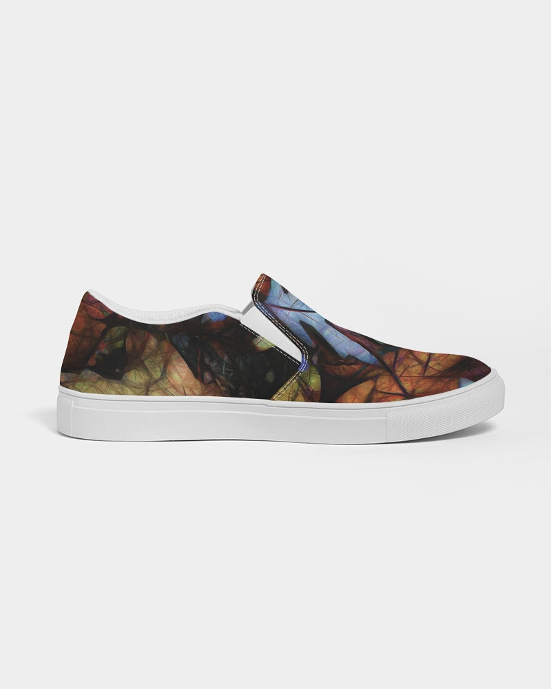 Mid October Leaves Women's Slip-On Canvas Shoe