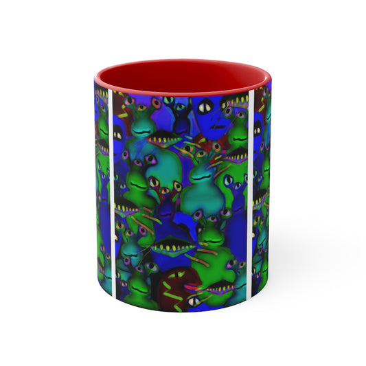 Aliens Collage Accent Coffee Mug, 11oz
