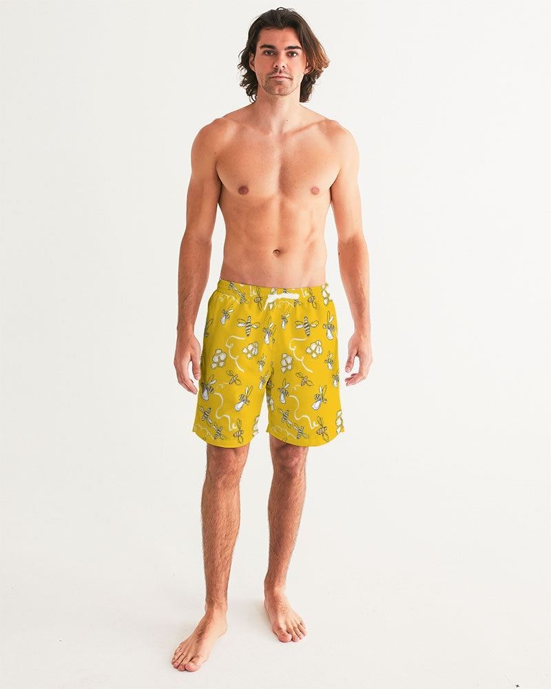 Honey B ees Men's Swim Trunk