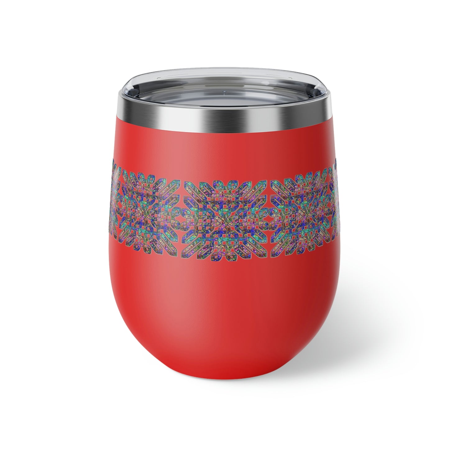 Dichroic Celtic Knot Copper Vacuum Insulated Cup, 12oz