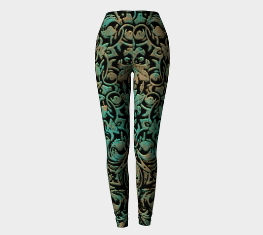 Vintage Copper Patina Leggings