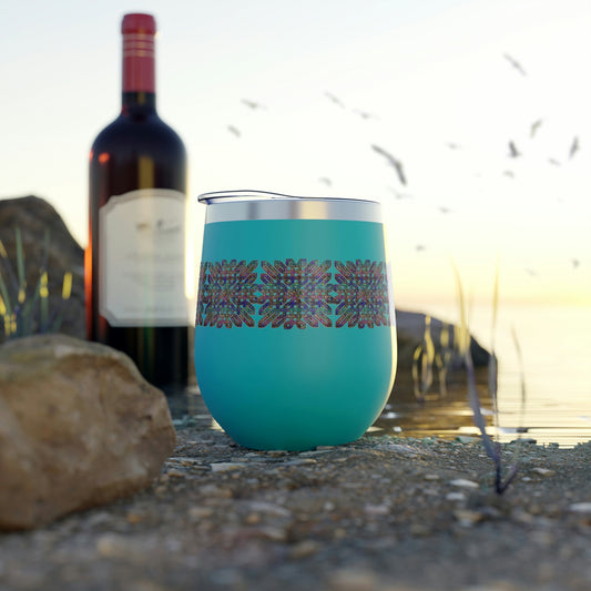 Dichroic Celtic Knot Copper Vacuum Insulated Cup, 12oz