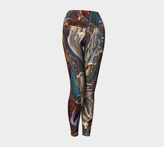 Wishing For Blue Yoga Leggings
