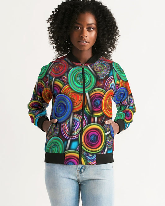 Colorful Lollipops Women's Bomber Jacket