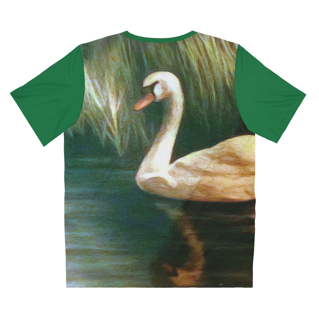 Swan Painting Unisex AOP Cut & Sew T-Shirt
