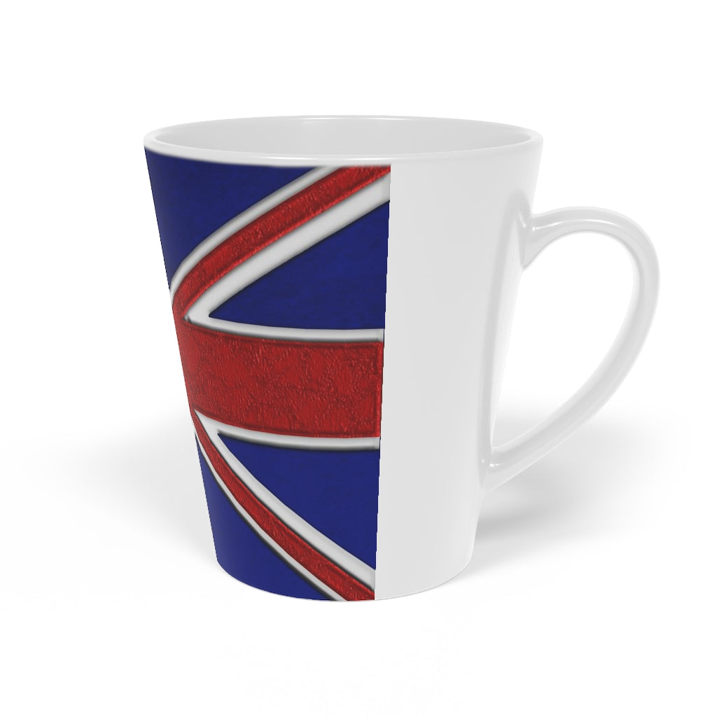 British Flag Latte Mug, 12oz