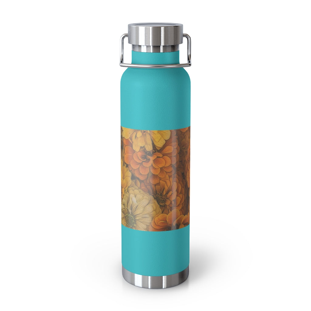 Yellow Zinnias 22oz Vacuum Insulated Bottle