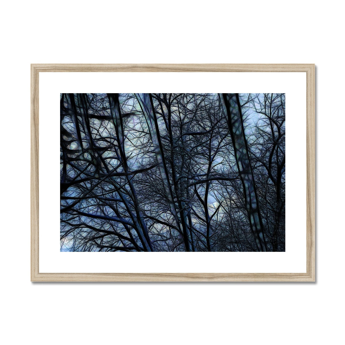 Twilight Icicles Framed & Mounted Print