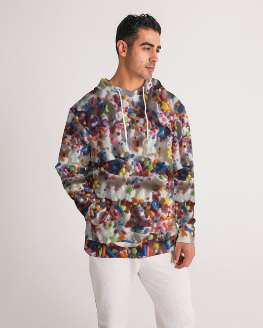 Rainbow Sprinkles On Whipped Cream Men's Hoodie