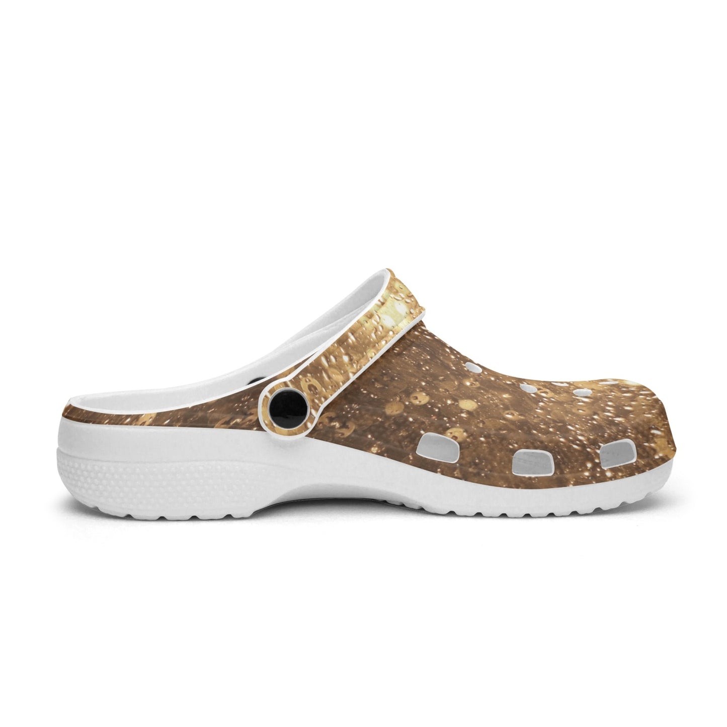 Gold Disco Kaleidoscope 413. All Over Printed Clogs