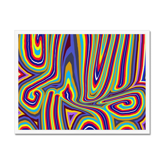 Curly Swirls Framed Print